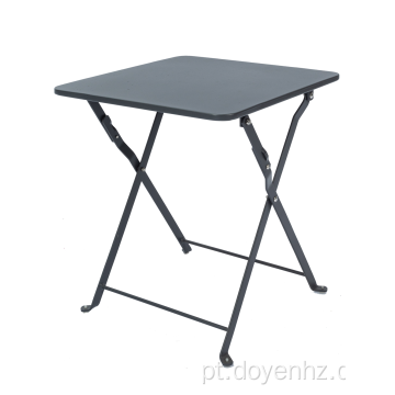 Mesa quadrada dobrável de metal de 40 cm